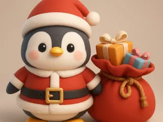 Christmas Penguin - Pingüino Navideño