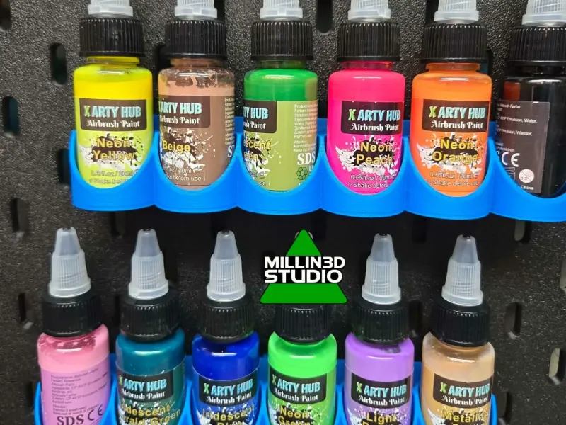 28mm Airbrush-Farbenhalter für Ikea Skadis Werkzeug-Lochwand