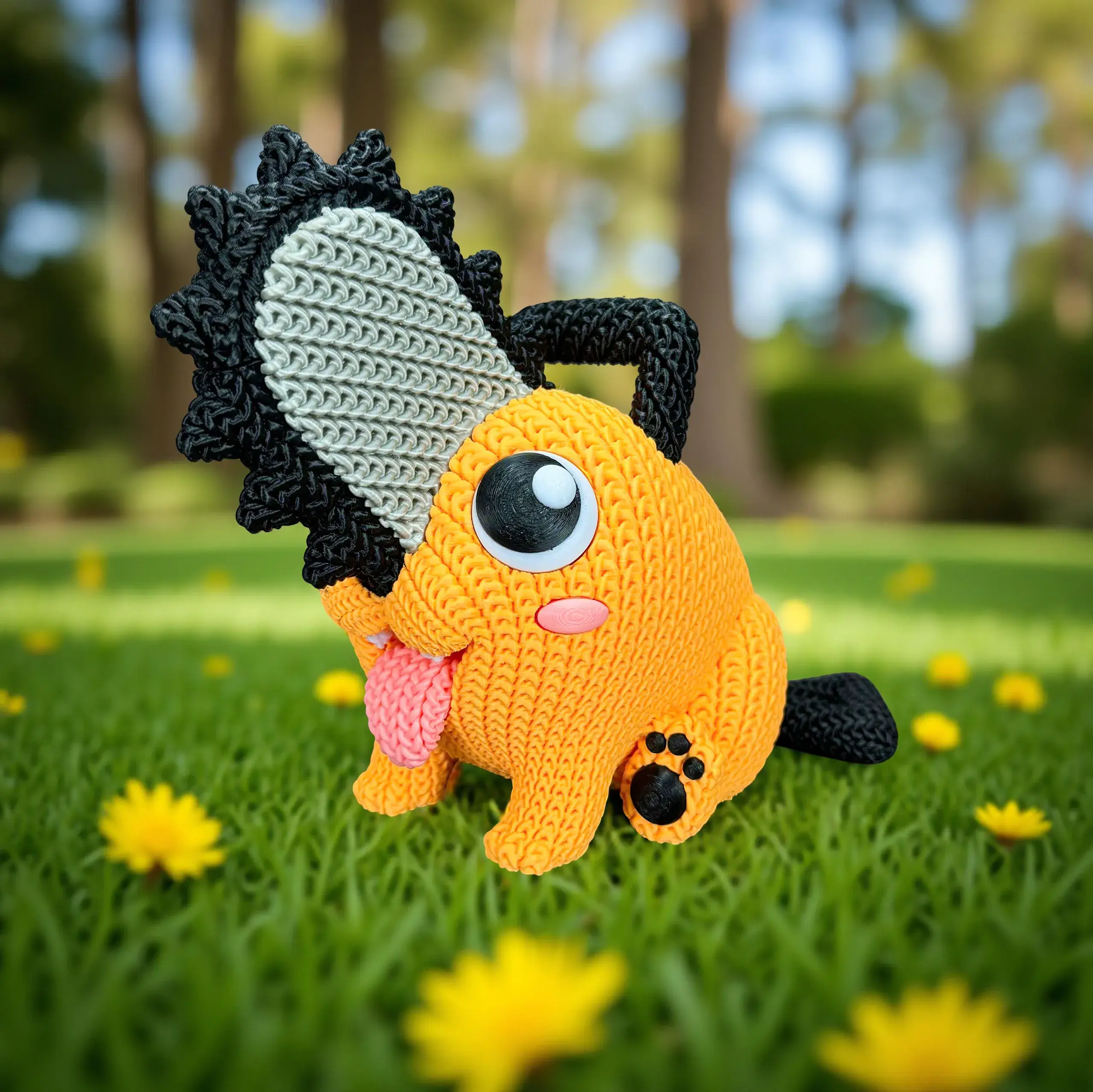 Pochita - Knitted - Crochet - Multipart
