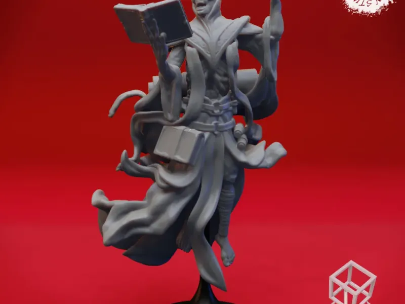 Lich - Tischminiatur (Pre-Supported STL)
