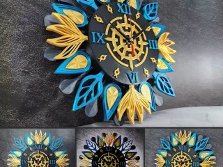 Twilight Bloom Clock