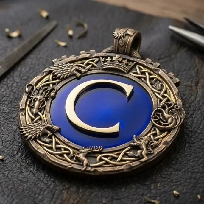 Game of Thrones pendant - Letter C by Aza