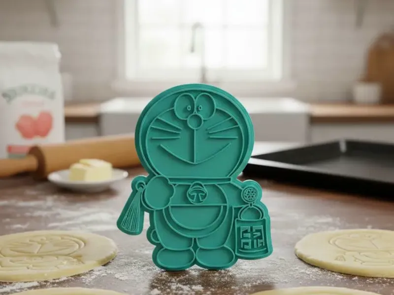 doraemon lucky cookie cutter