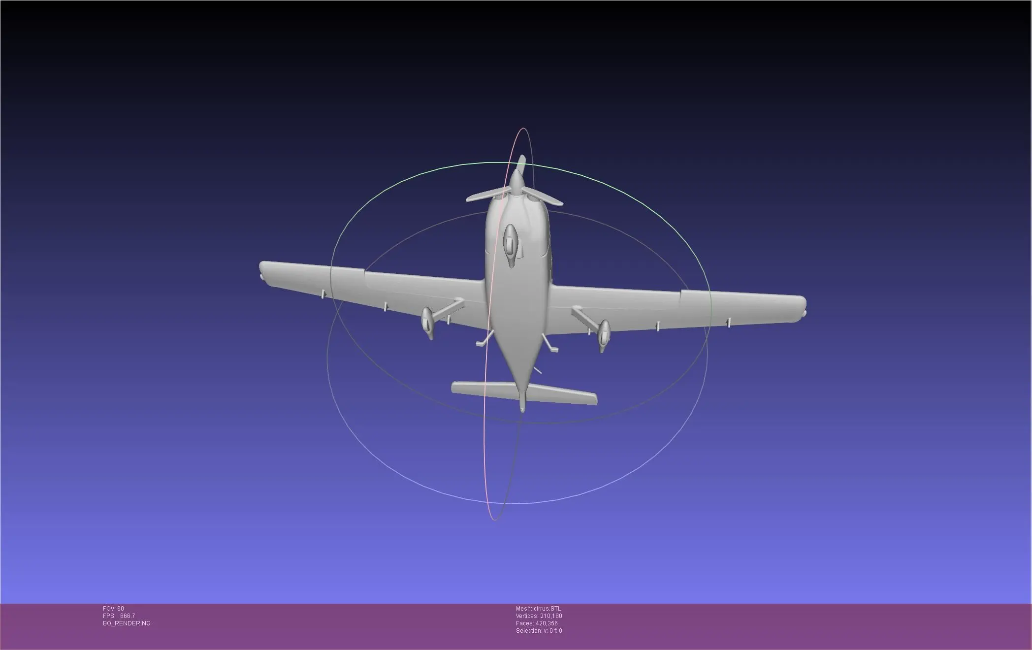 SR22 Cirrus Airplane Printable Miniature
