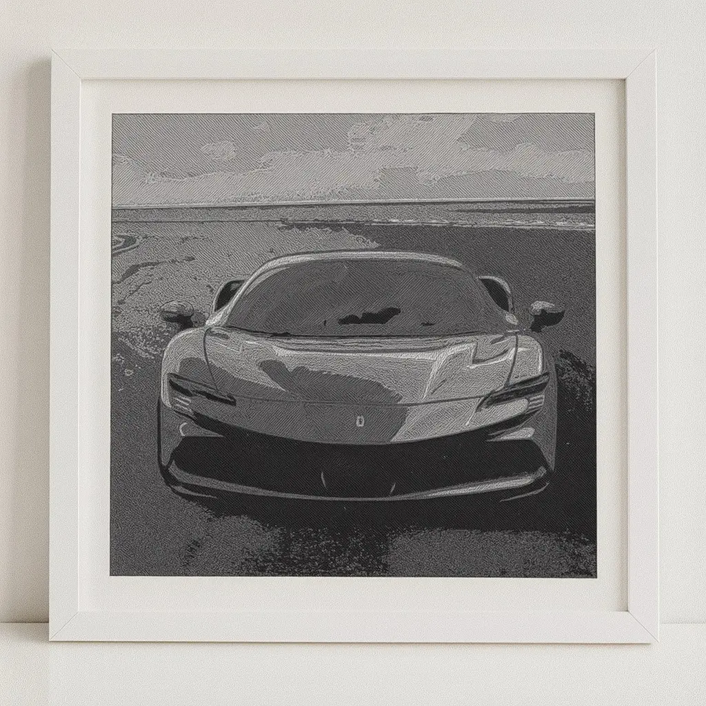 Ferarri sf90 3D-Art Picture