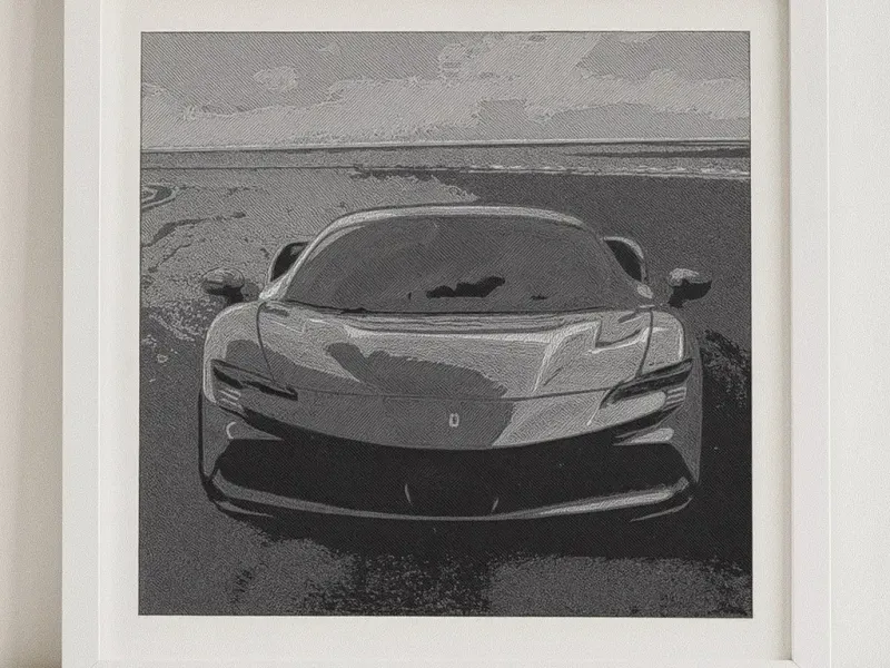Ferarri sf90 3D-Art Picture
