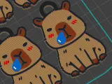 Pack 4 keychains Capybara-6