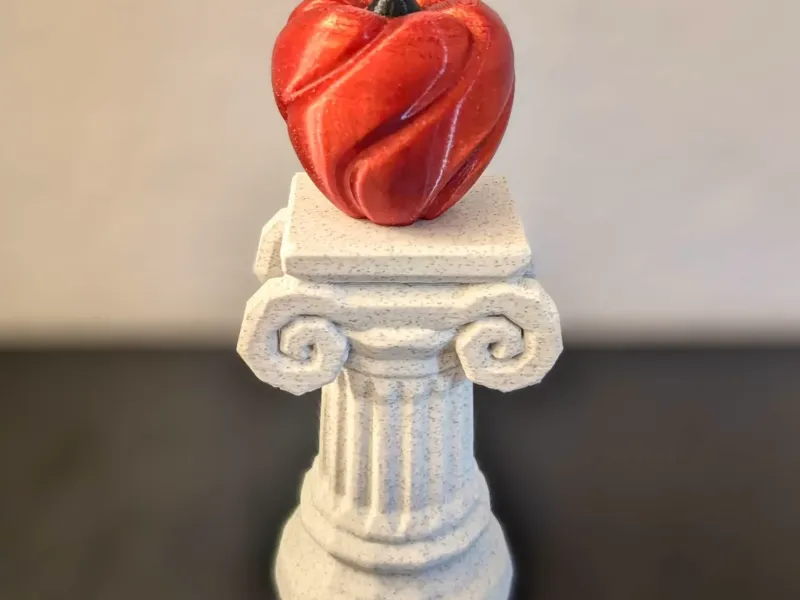 Apfel der Zwietracht – Apfel + Sockel