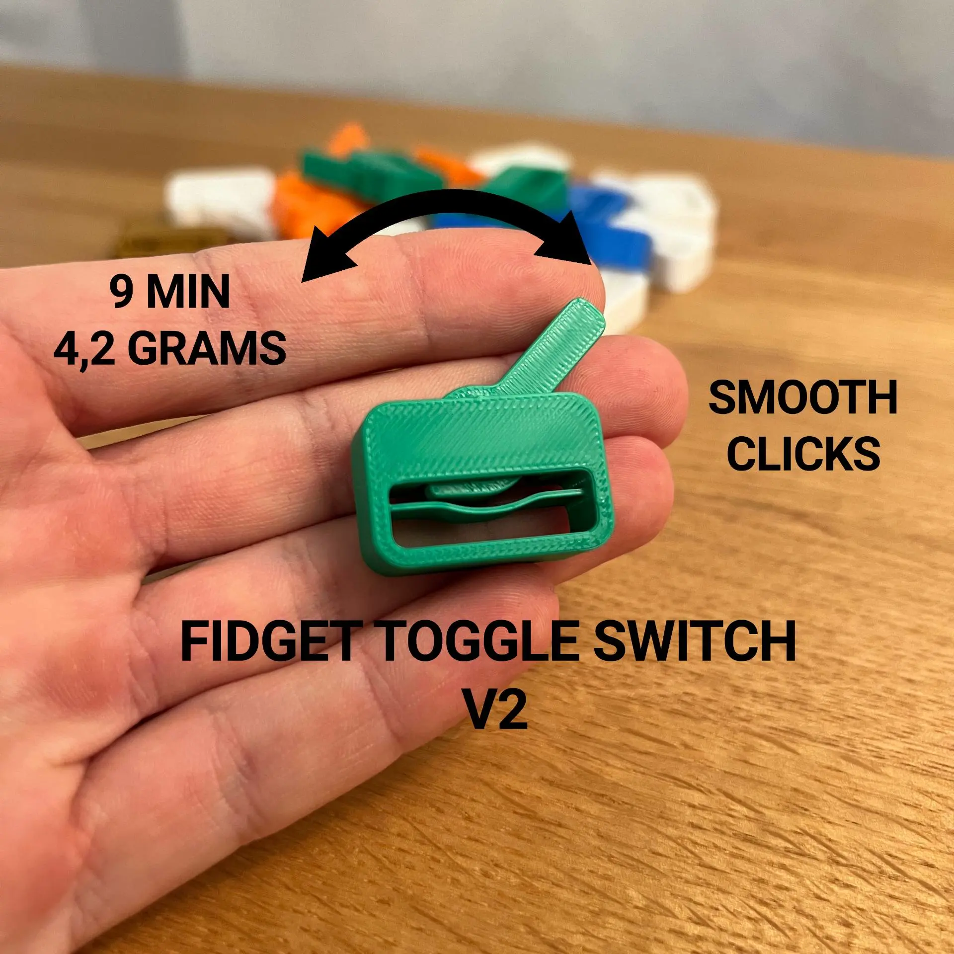 3D Printer Files | 3MF File | Fidget Toggle Switch Clicker V2 - Print ...