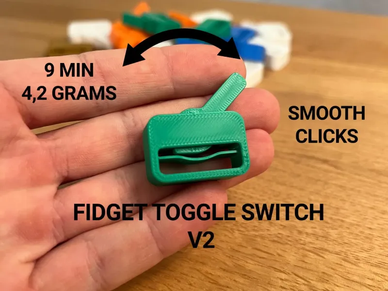 Fidget Interruptor de Alavanca Clicker V2 - Impressão no Local