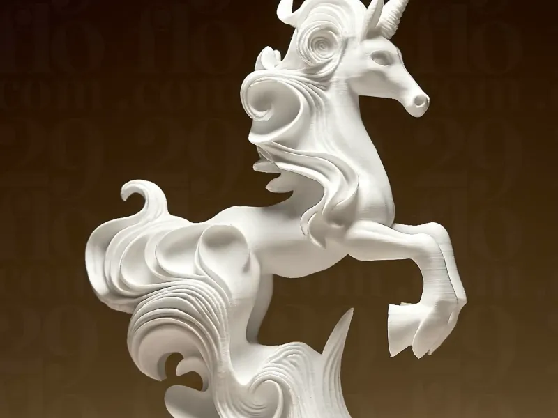 Elegante Eenhoornsculptuur