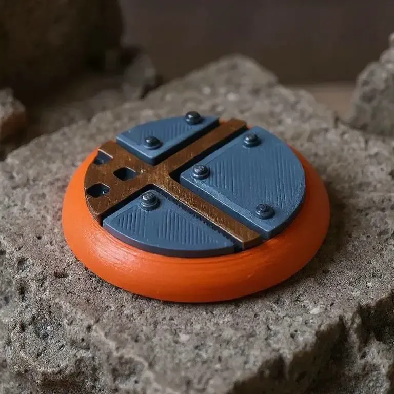 Sci-fi lipped wargaming base (25 and 30mm)