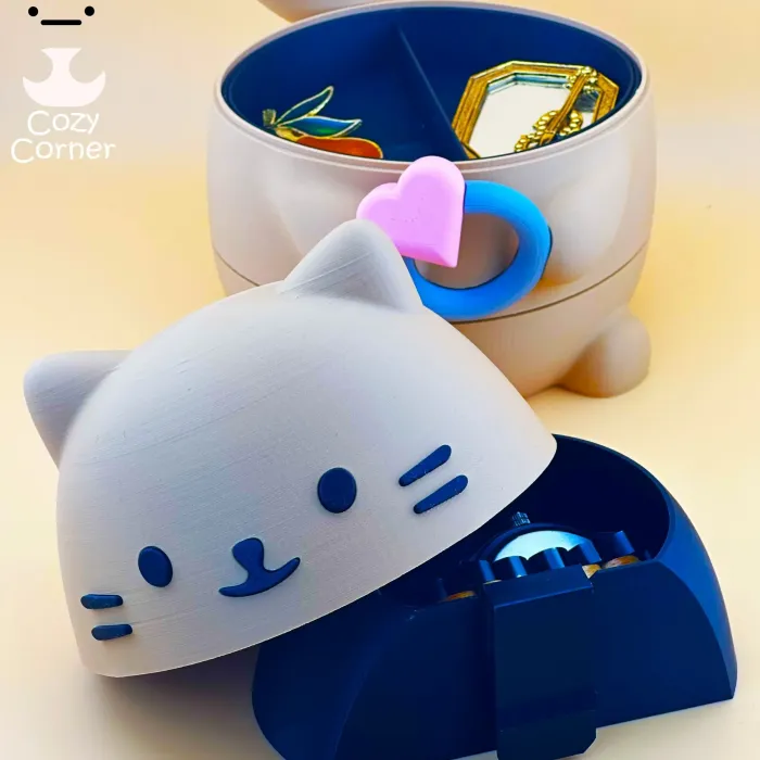 Шкатулка Cat Head - Дом и быт - PLA - изделие 3D-печати - фото 7