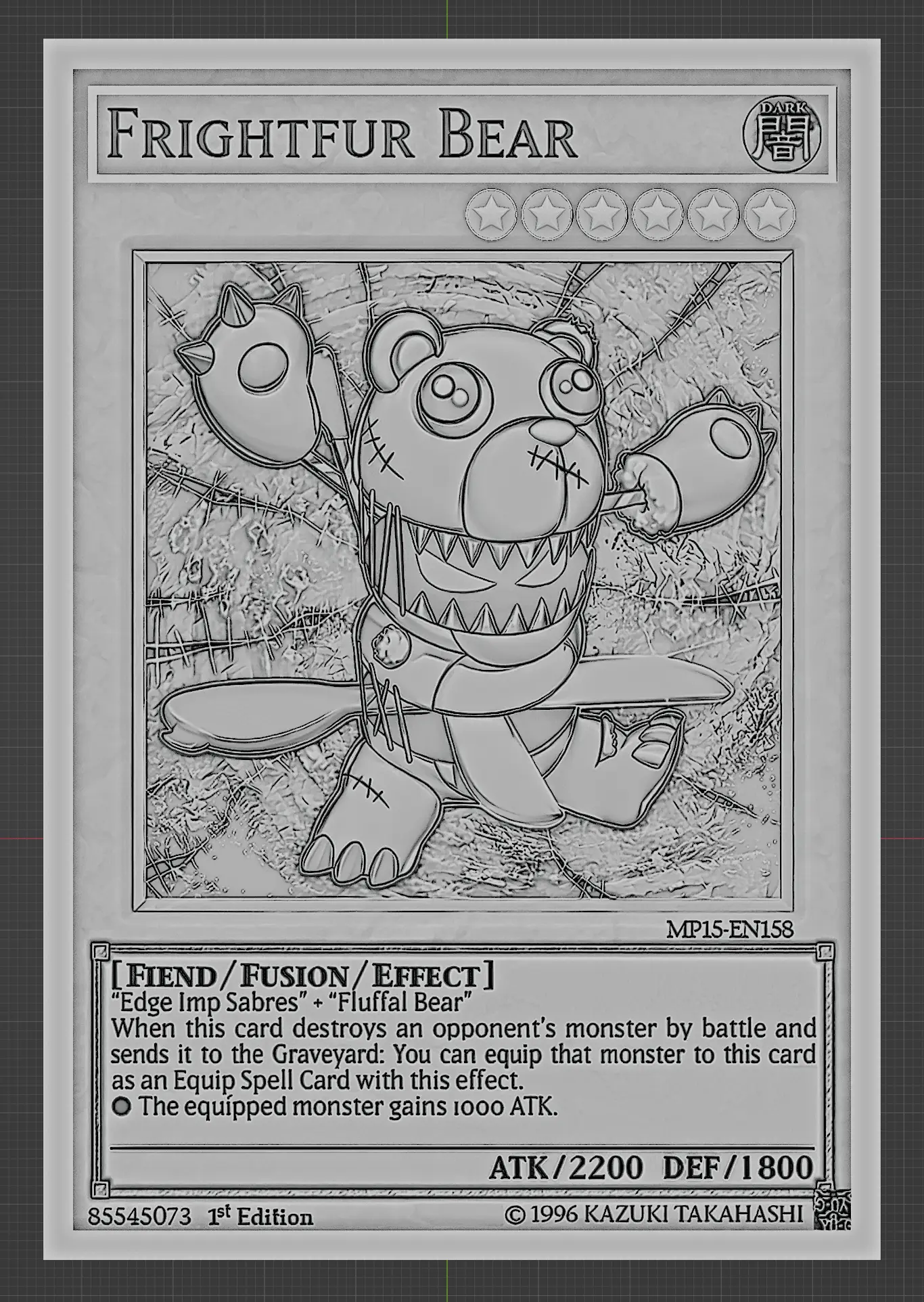 Other STL Download - FRIGHTFUR BEAR - YUGIOHby Wsonuchiha3D