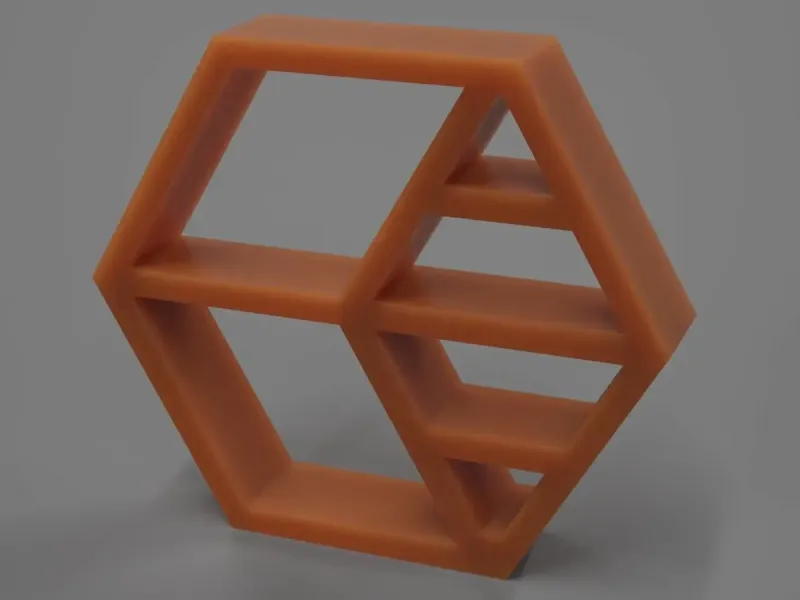 Hexagonal Wall Shelf
