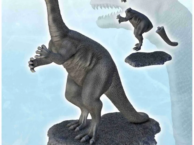 Plateosaurus dinosaur (11) - miniaturas figura estátua scener