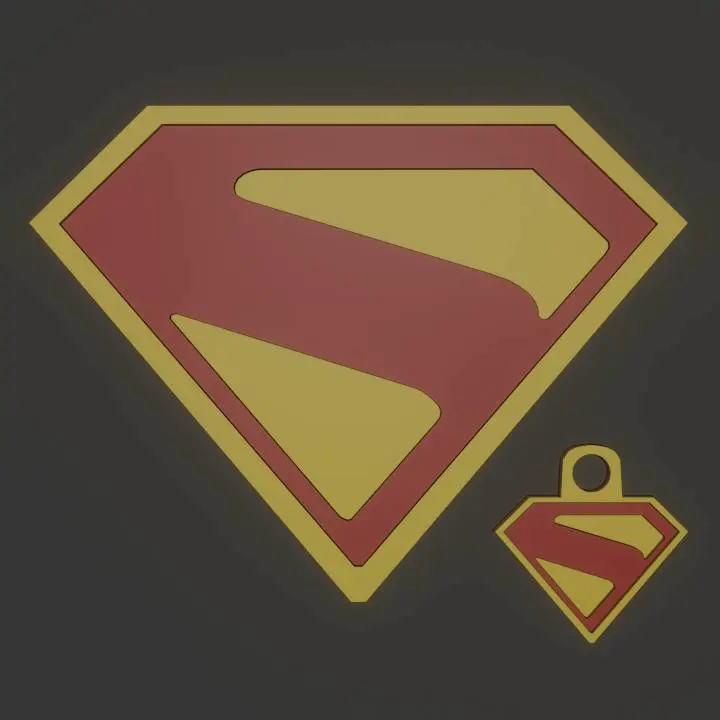 SUPERMAN LOGO, KEYCHAIN
