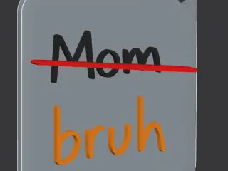 Mom-bruh keychain