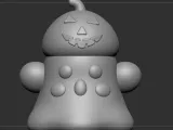 Pumpkin Hat Ghost - Halloween-6