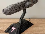 Predator Plasma Caster / Shoulder Cannon & Base-0
