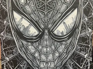 Spider-man BW Hueforge 200x200