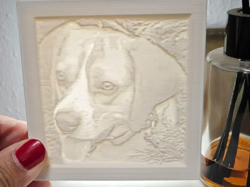 Litofanía de perro