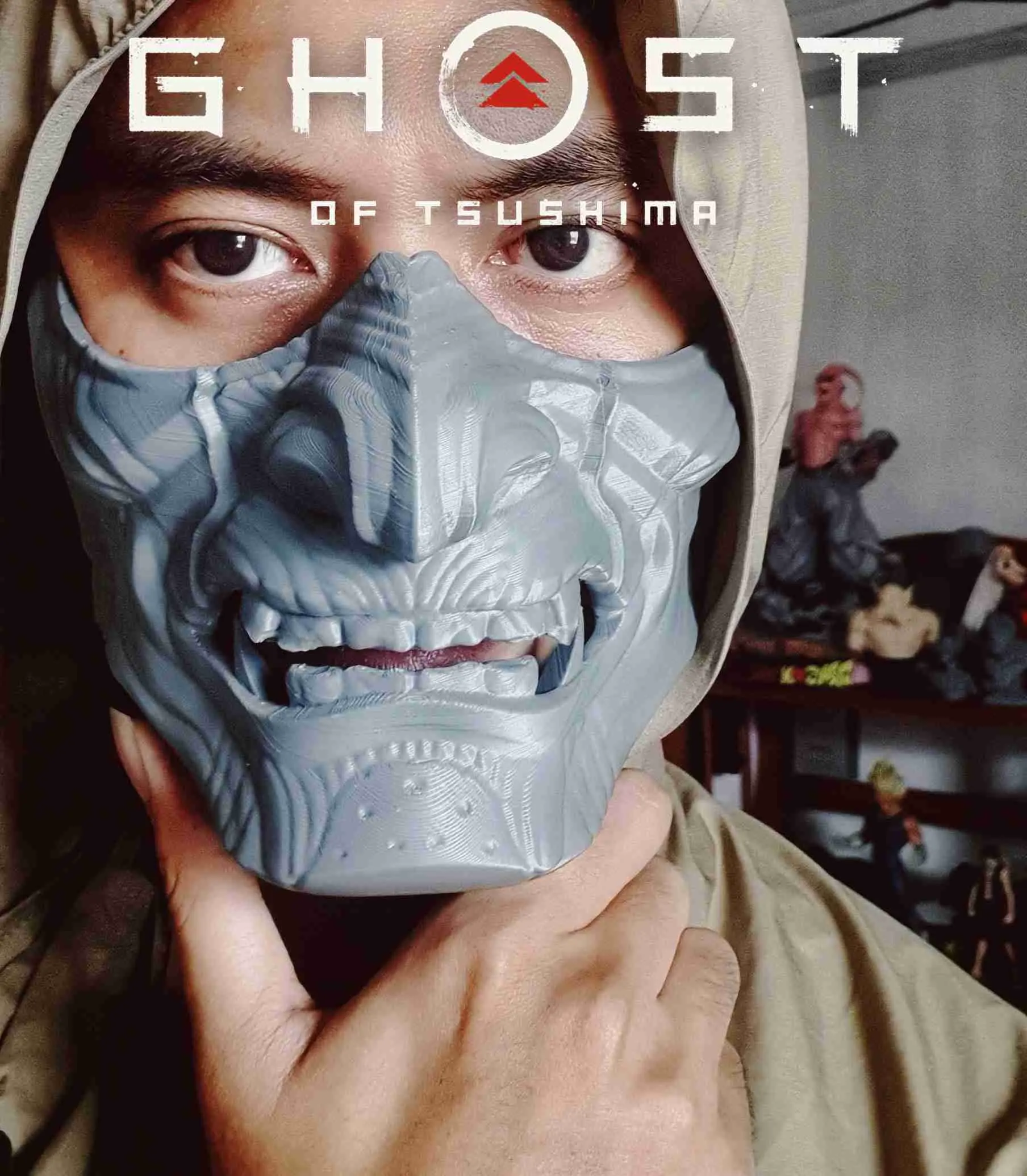 Geist von Tsushima Maske - Japanische Kitsune Geistermaske