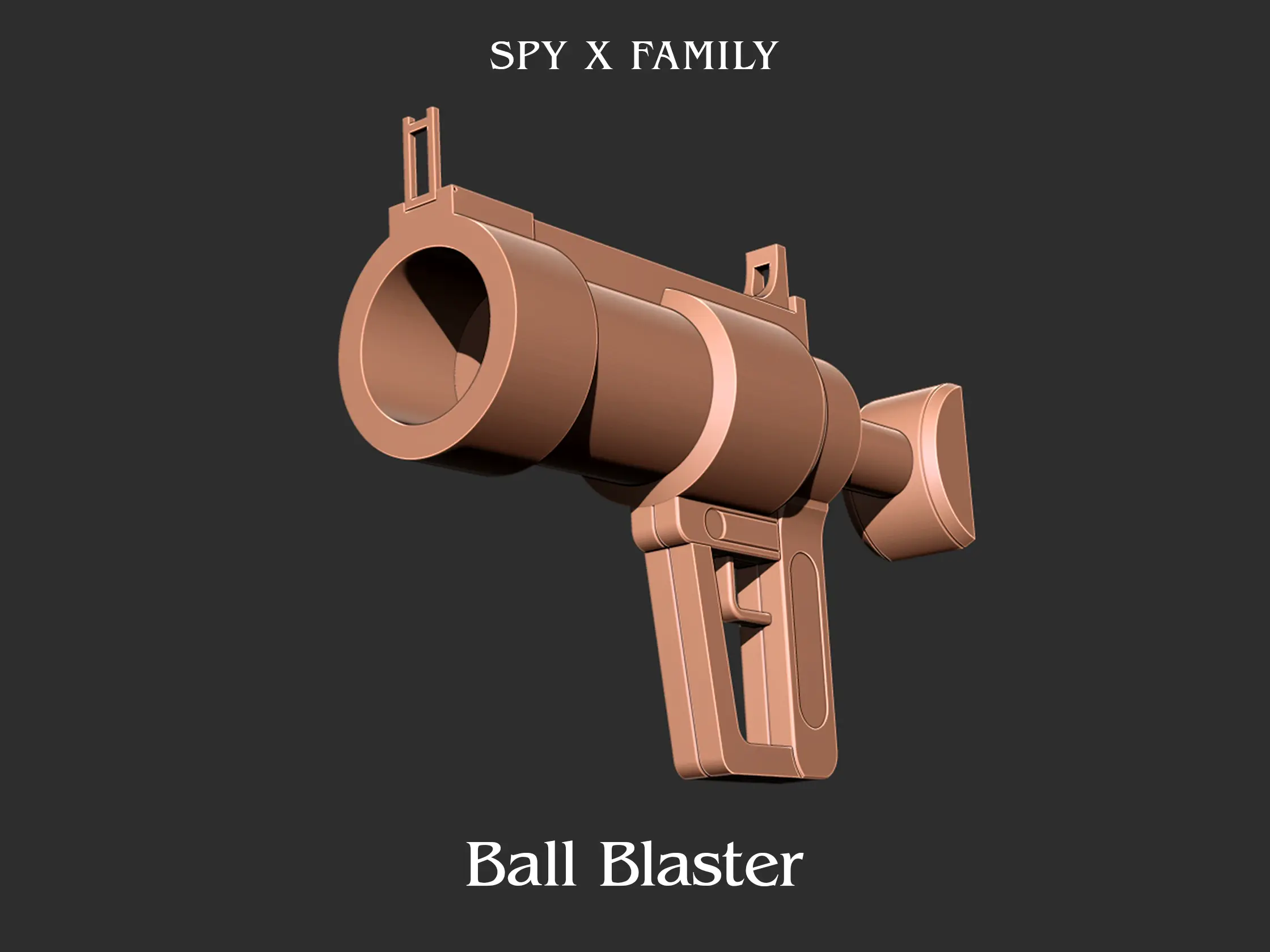 Spy x Family ball blaster Gun 3d print model