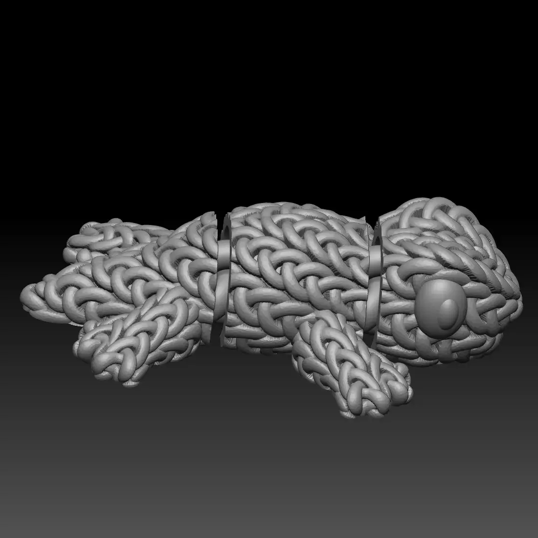 Knitted Flexi Gecko