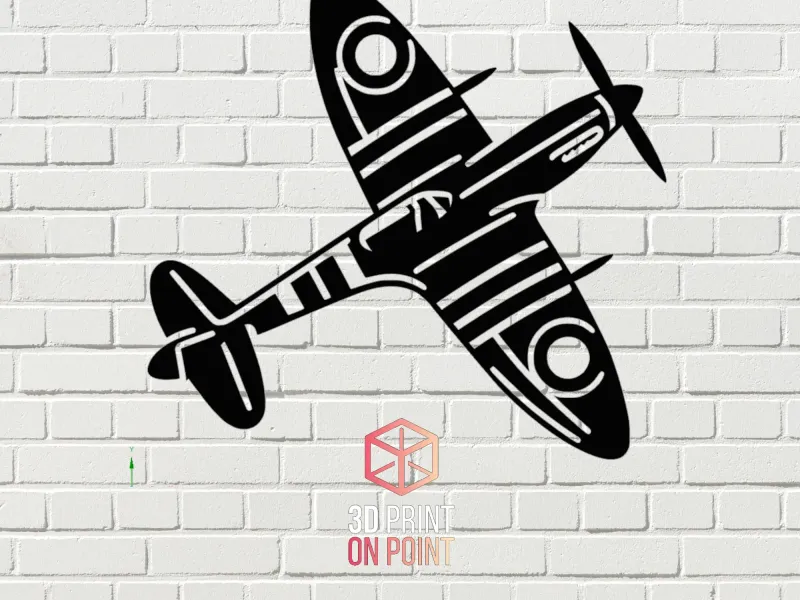 SPITFIRE WARBIRD WW2 | 2D WALL ART