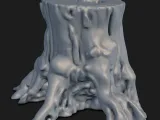 Tree Trunk Stump STL – Realistic Tree Base for Diorama & Ter-0