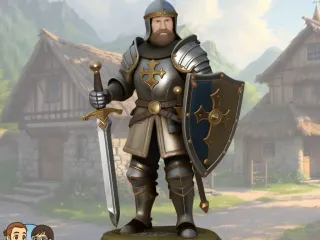 Medieval soldier miniature - 6