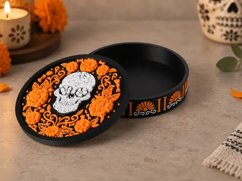Sugar Skull Keepsake Box - Day of the Dead Decor