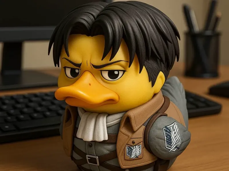 Pato de Goma - Ataque a los Titanes - Levi - Impresión 3D