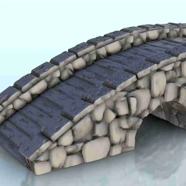 Gran puente de piedra - miniaturas warhammer terreno escenografia