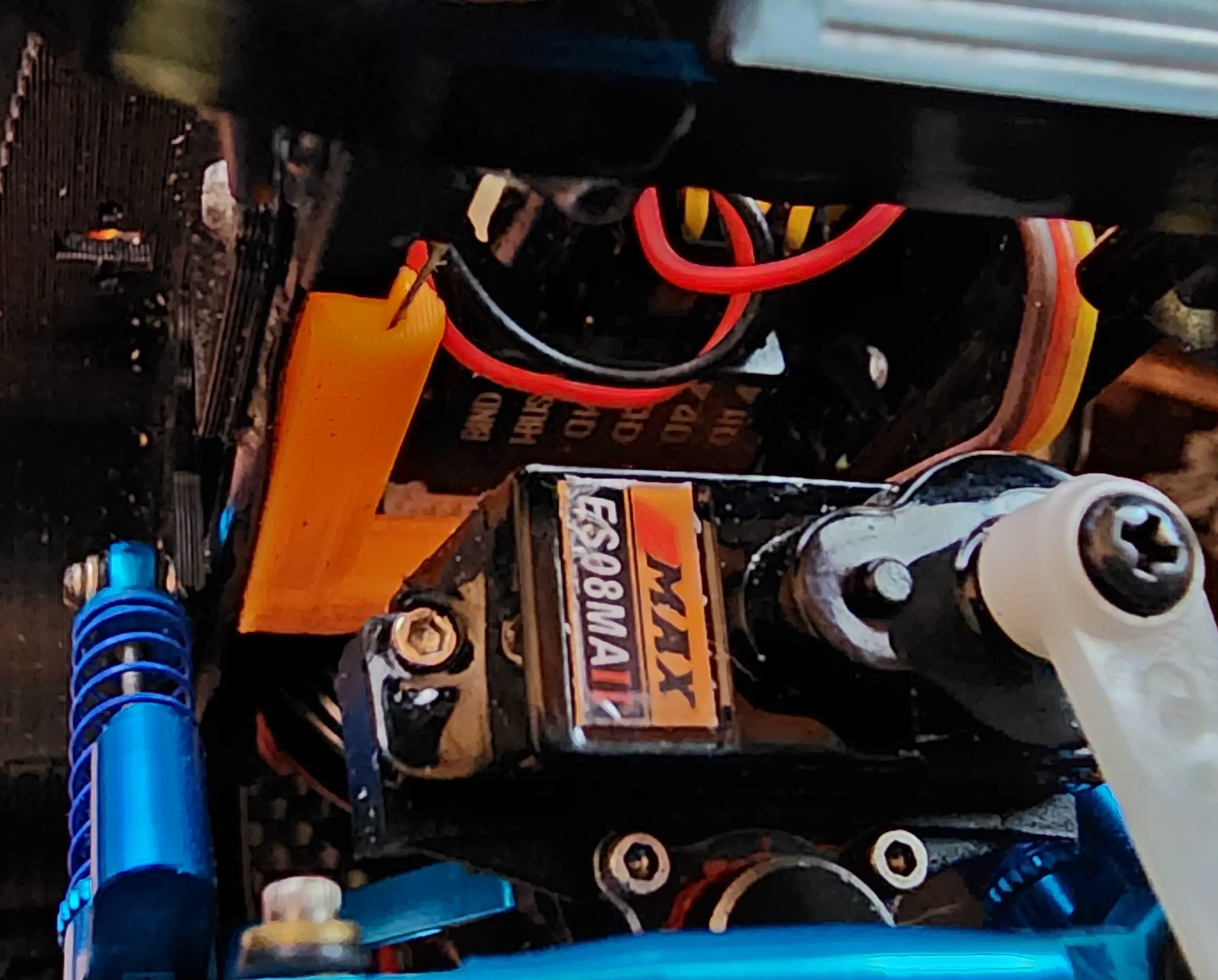 SCX24 Winch Guide With Rear Servo Box