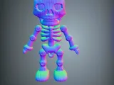 Knitted Skeleton Keyring-5