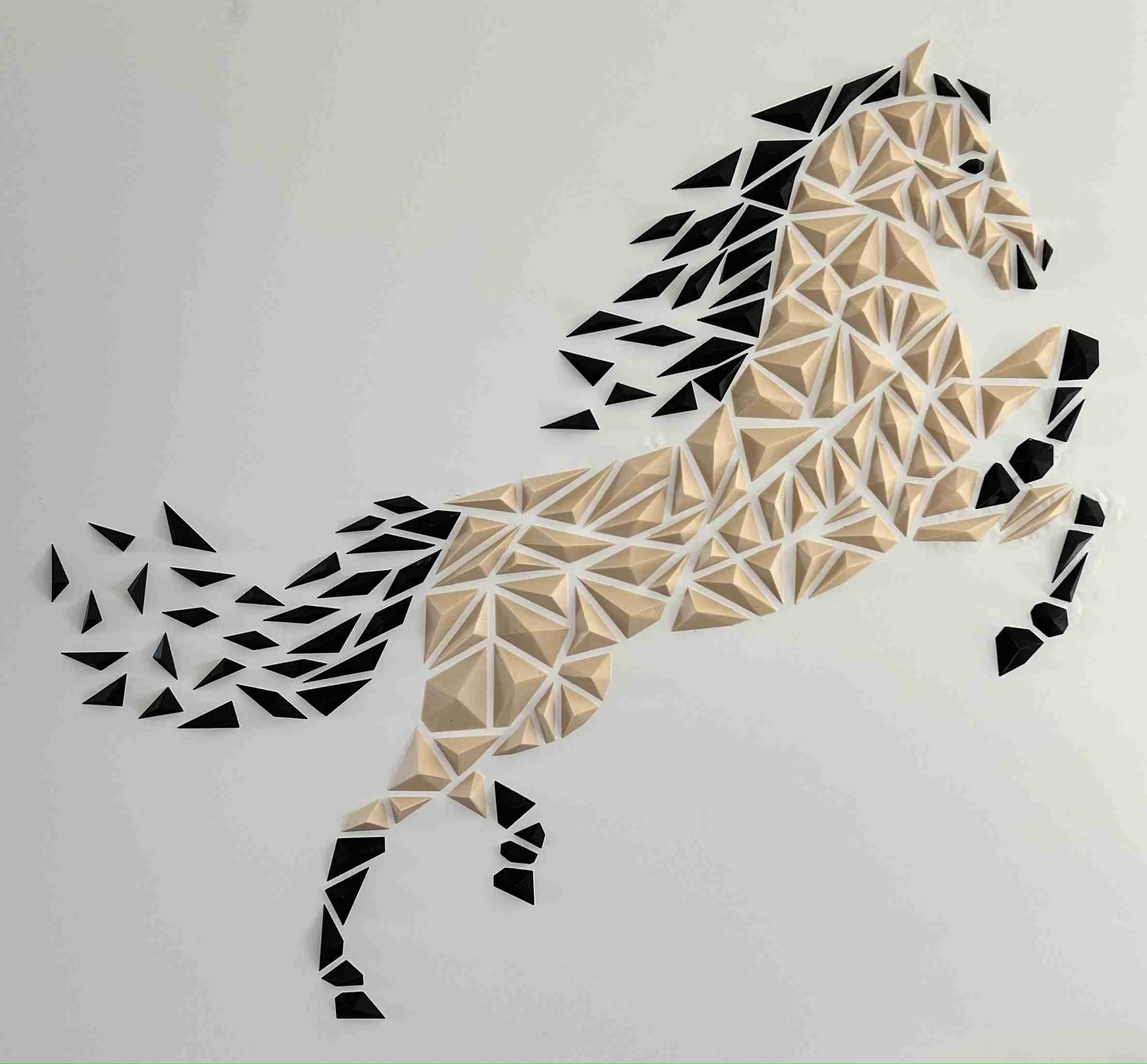 Geometric Horse wall art