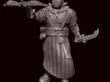 Elf warrior with a dagger and a crossbow-3