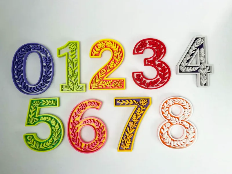 Floral Decor Numbers