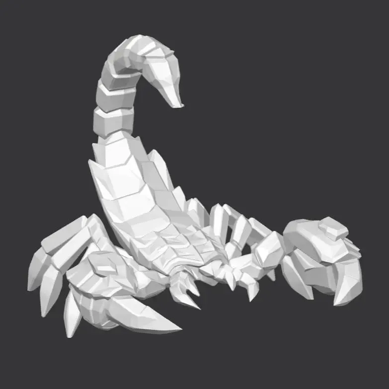 Ice scorpion D&D miniature