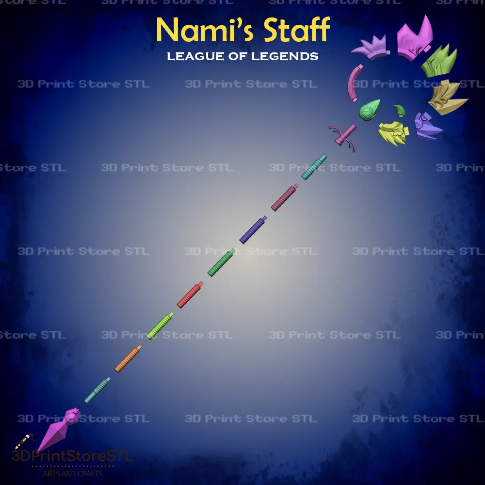 Nami Staff Cosplay League of Legends - STL File