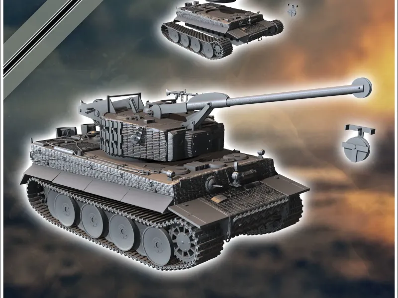 Panzer VI Tiger Ausf. E Bergetiger heavy engineering tank -