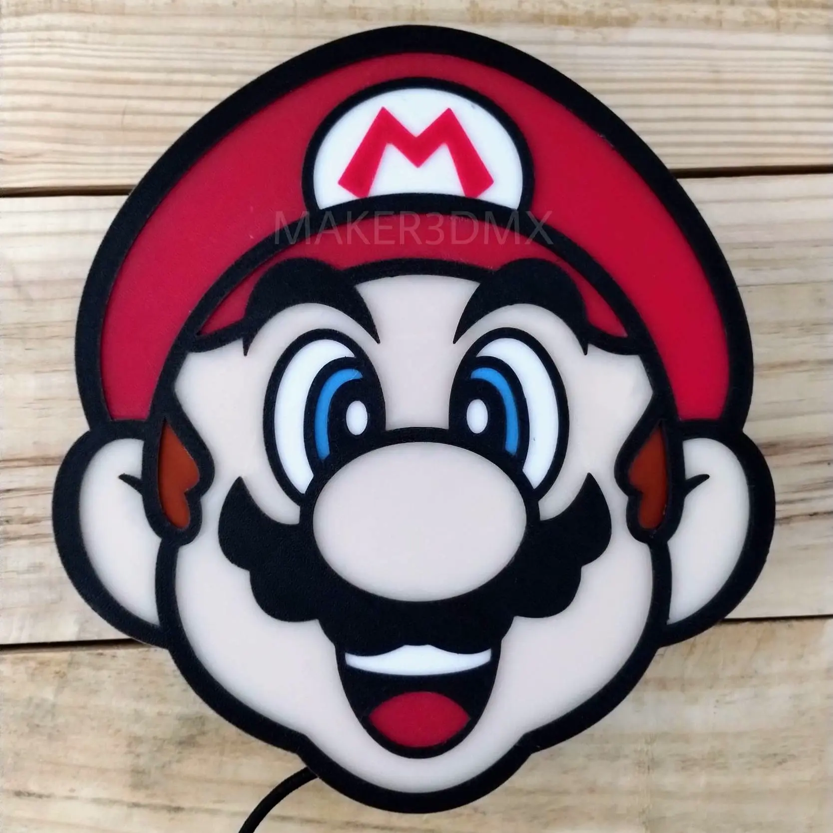Mario Bros Lamp 3D
