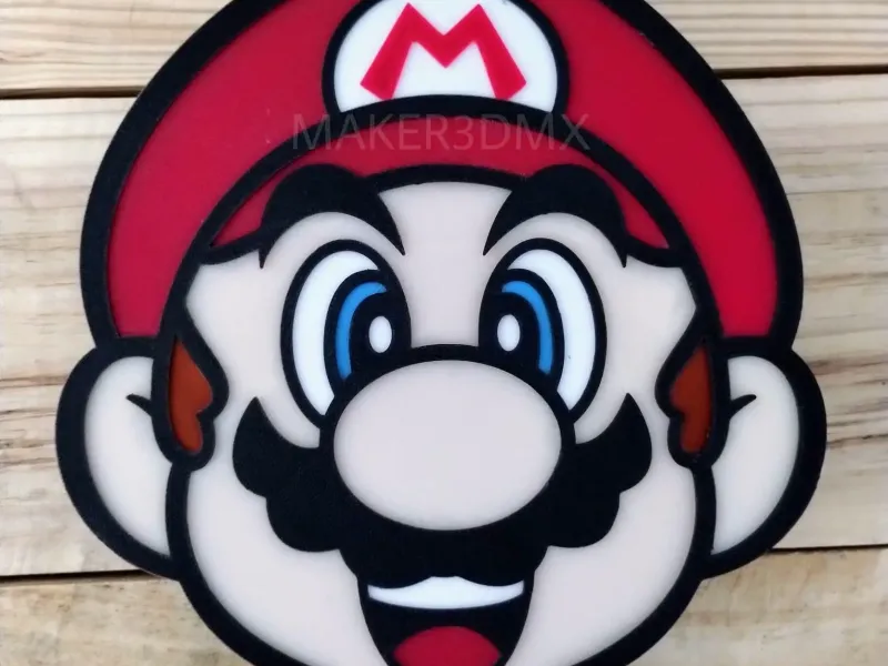 Mario Bros Lamp 3D