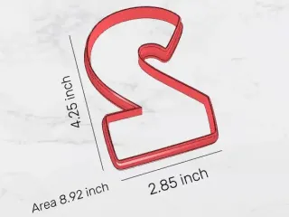 Number 2 cookie cutter