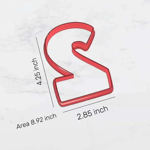 Number 2 cookie cutter