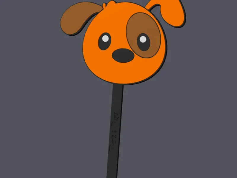 Puppy Head - Farm Animals - Caketopper v2