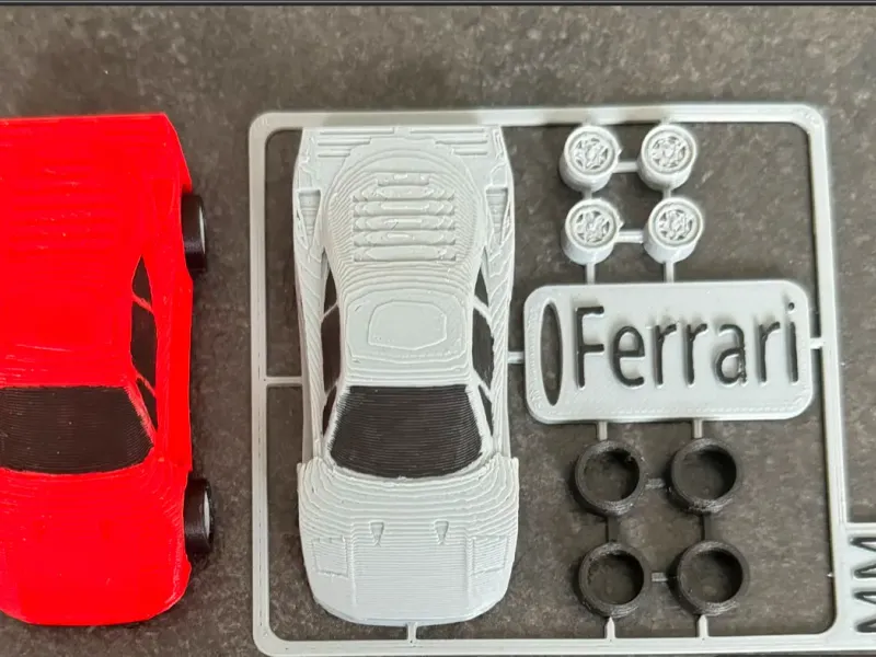 Ferrari race car card kit