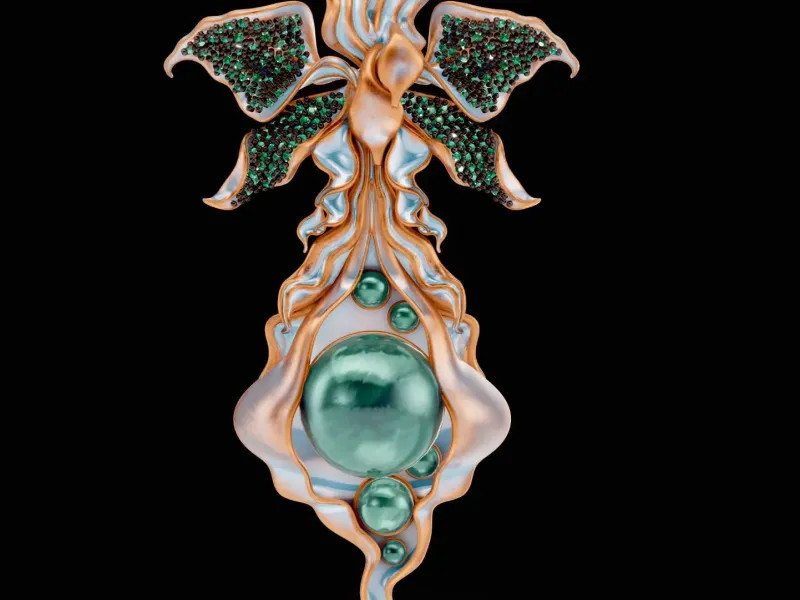 Orchid Sylphine earrings